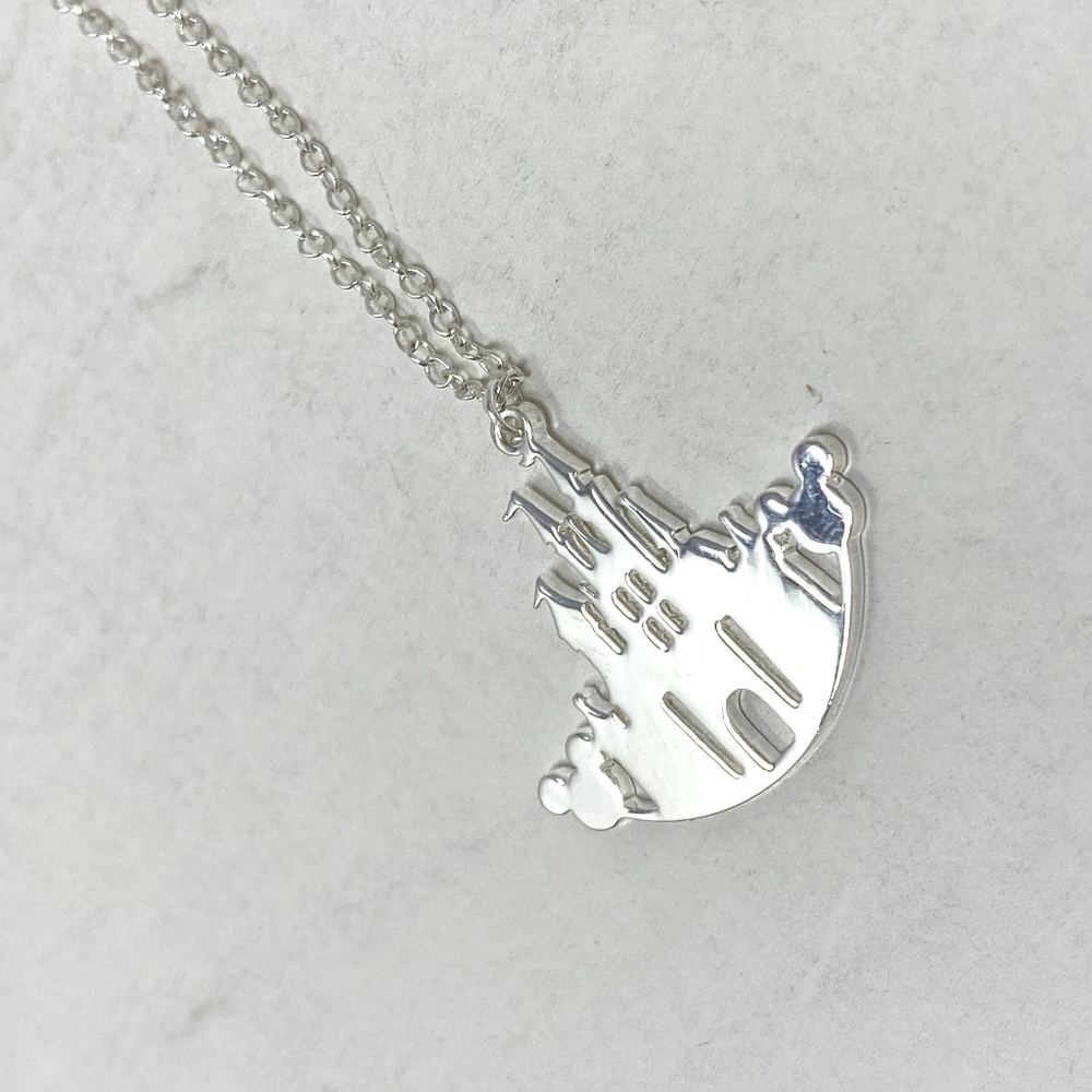 Silver Disney Castle Mickey Necklace | 3 for $20